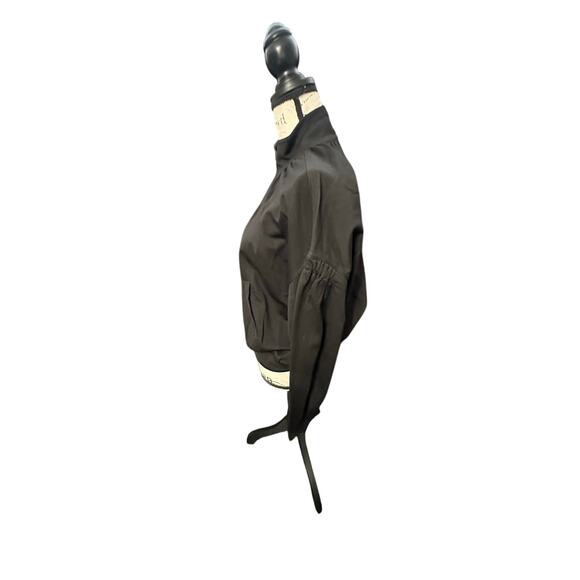 Cabi Black Zip-Up Bomber Jacket – Gathered Shoulders – Size Small - Picture 2 of 11